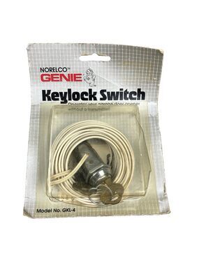 VTG Norelco GENIE Garage Door Manual Keylock Switch Model No. GKL-4 USA